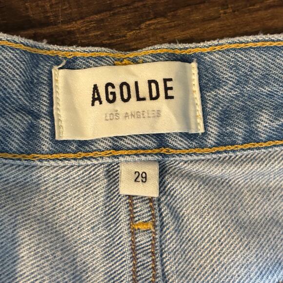AGOLDE Distressed Cut-Off Parker Jean Shorts - size 29 - Picture 6 of 8